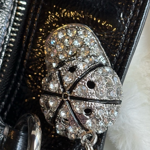 Coach Black Shoulder Bag with Embossed Pattern - Picture 15 of 15